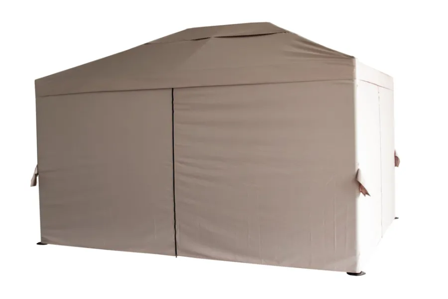 Pavilloner & Partytelte|Luksus pavillon 3 x 4 m beige og sort