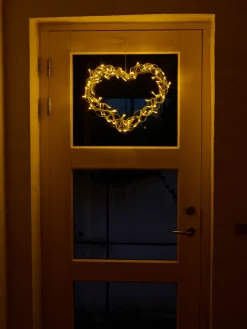 Stemning® Dekorativ Belysning - Udendørs|Lyshjerte 80 LED-pærer 40 cm