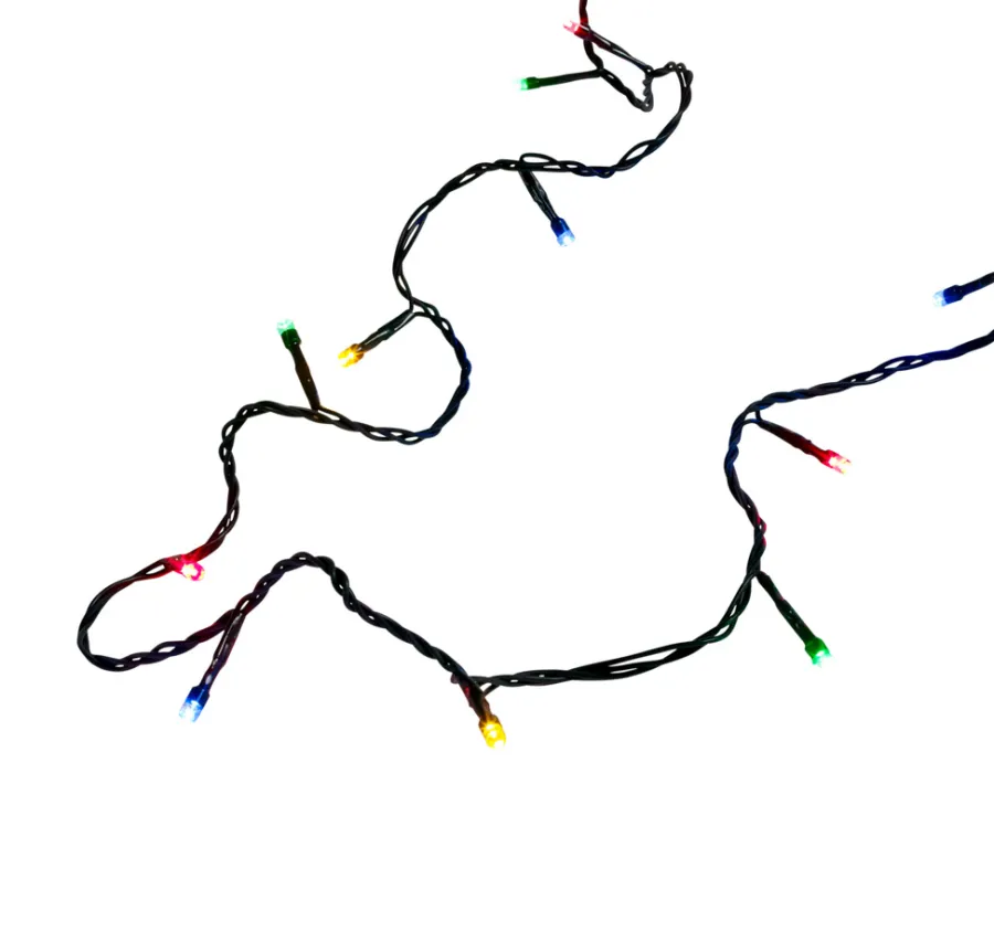 Stemning® Dekorativ Belysning - Udendørs|Lyskæde Basis 100 LED multi 9,9 meter