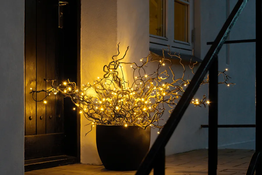 Stemning® Dekorativ Belysning - Udendørs|Lyskæde Basis 100 LED varm hvid 9,9 meter
