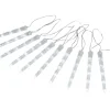 Stemning® Dekorativ Belysning - Udendørs|Lyskæde m/istapper 10 LED hvid 9,5 meter