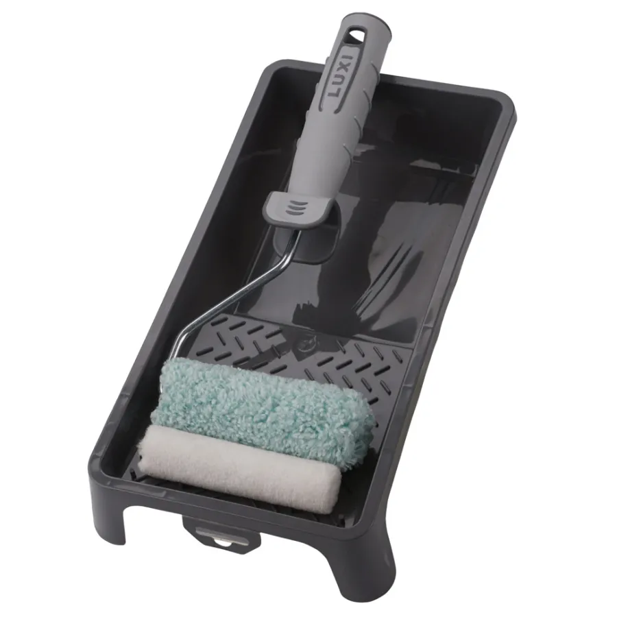 LUXI® Rulle- & Penselsæt|Malerrullesæt 10 cm 4 dele -