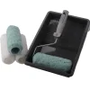 LUXI® Rulle- & Penselsæt|Malerrullesæt 18 cm m/4 ruller -