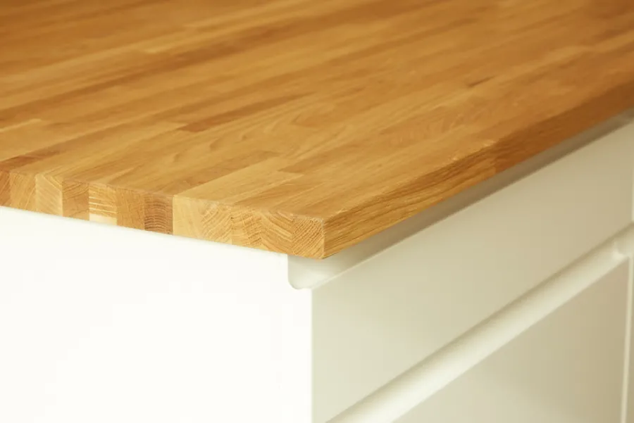 Hornbaek Bordplader|Massiv bordplade i eg - 26 mm x 61 x 242 cm