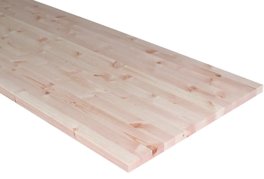 Hornbaek Bordplader|Massiv bordplade i fyr - 25 mm x 62 x 242 cm