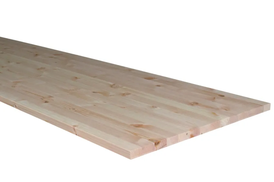 Hornbaek Bordplader|Massiv bordplade i fyr - 25 mm x 62 x 242 cm