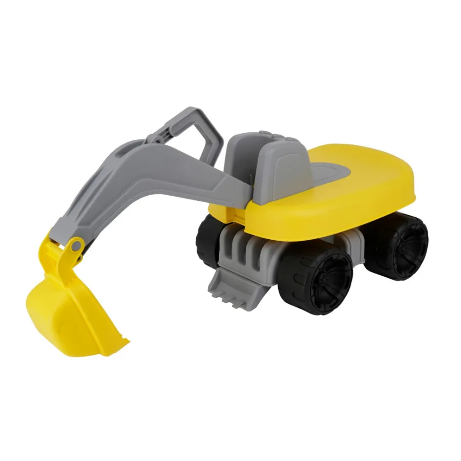 Ud & Leg® Legetøj|Mega gravemaskine 63 cm Gul/grå/sort