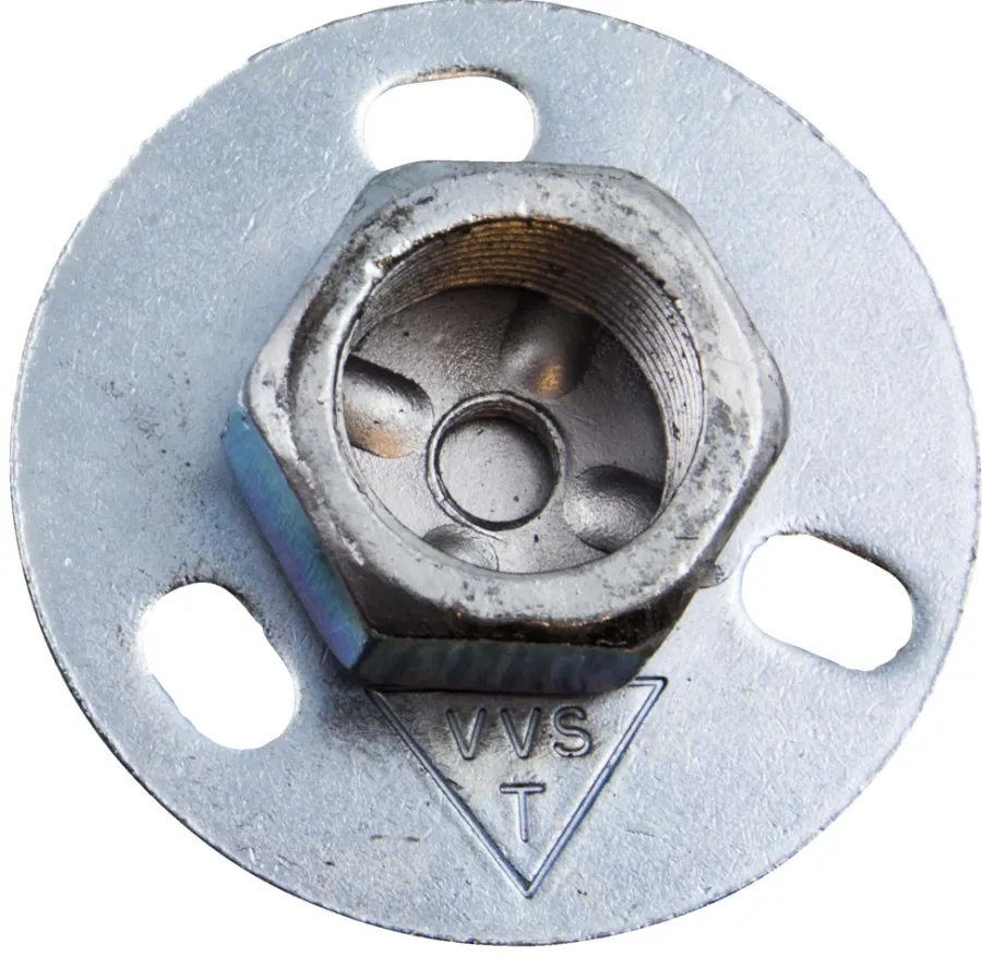 Galvaniserede|Montagegrundflange galvaniseret 3/4" Ø70 mm