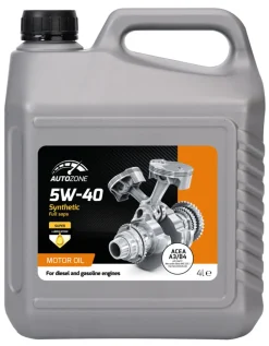 AutoZone® Motorolie & Sprinklervæske|Motorolie fuldsyntetisk 5W-40 4 liter -