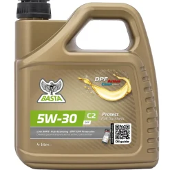 Basta Motorolie & Sprinklervæske|Motorolie 5W-30 C2 fuldsyntetisk - 4 liter