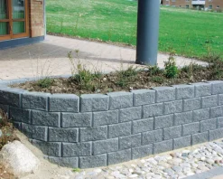 Betongruppen RBR Læ- & Støttemure|Murblok Lock-Block grå 30 x 17,5 x 15 cm