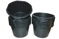 Murerbaljer|Murerbalje rund 45 liter Sort