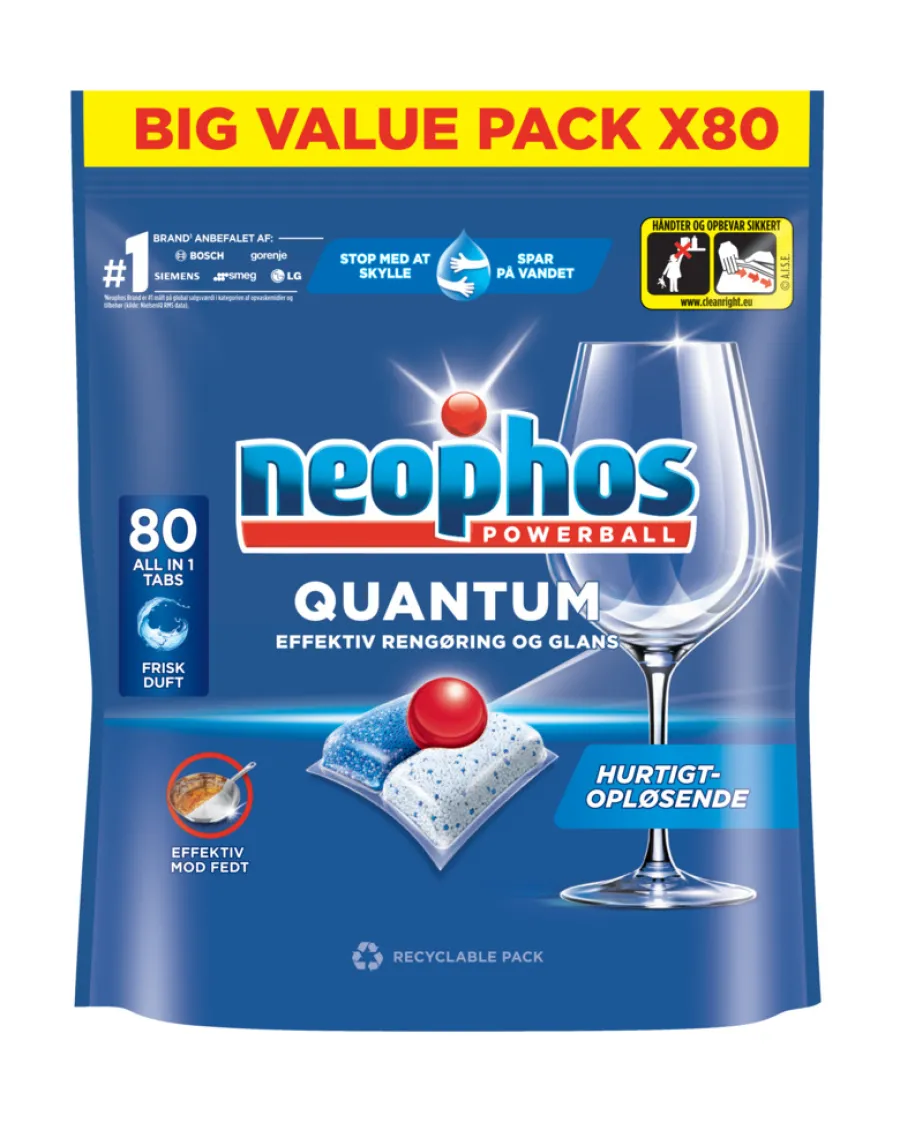 NEOPHOS Rengøringsmidler|All-in-1 opvasketabs 80 stk.
