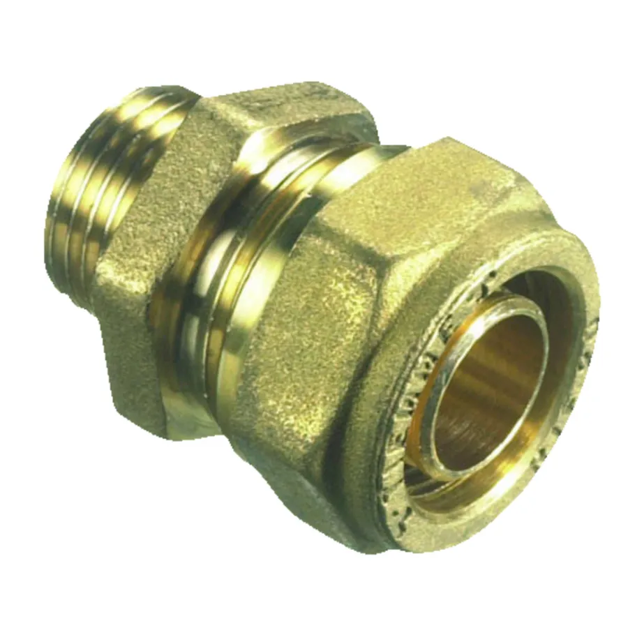 Gulvvarme|Nippel til PeX rør i gulvvarme 1/2" x 20 mm