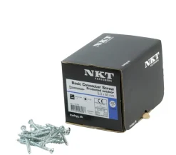NKT Fasteners Skruer|beslagskrue elforzinket 5,0 x 40 mm 350 stk.