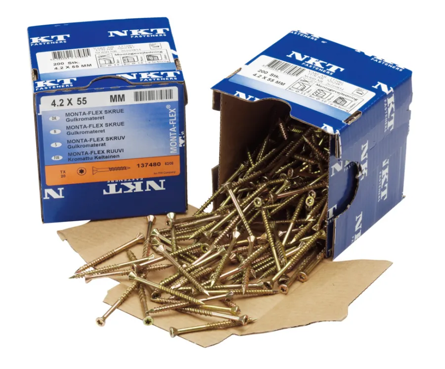 NKT Fasteners Skruer|Monta-Flex skrue 4,2 x 55 mm 200 stk.