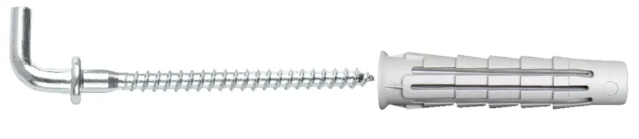 NKT Fasteners Dyvler & Plugs|T6 universaldyvel m/vinkelkrog 6 x 30 mm 4 stk.