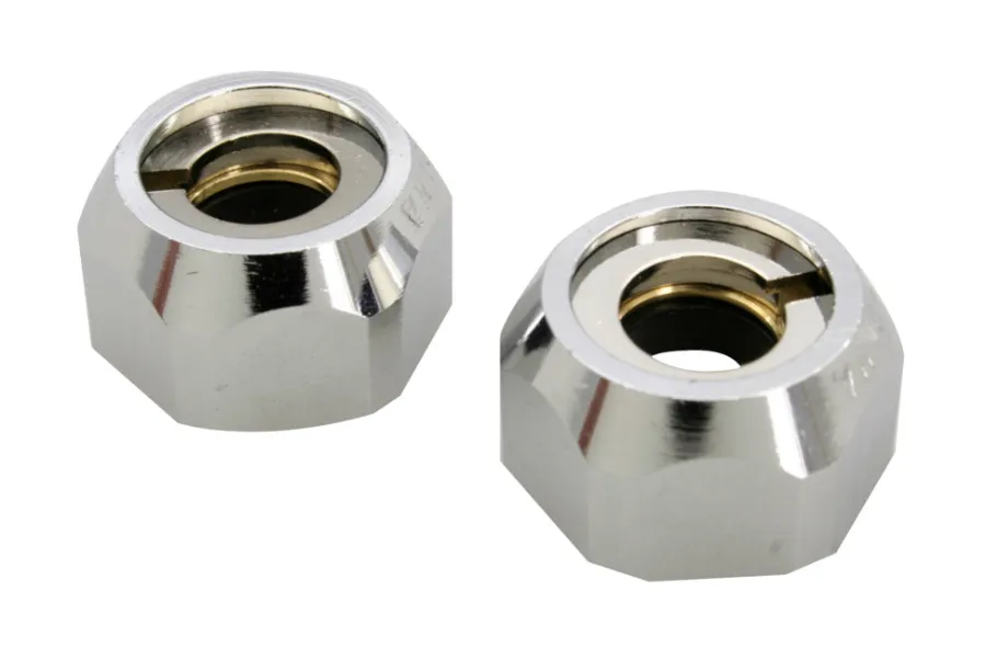 Vvs-Artikler|Omløber 1/2" x 10 mm krom 2 stk.