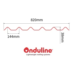 Onduline Tagplader|Easyfix® tagplade bitumen 0,82 x 2 meter Sort