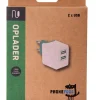 PhoneFood Kabler & Adaptere|Oplader med 2 USB porte