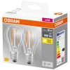 Osram Led-Pærer|LED Base standardpære E27 7 W 2-pk.