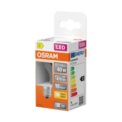 Osram Led-Pærer|LED Star Classic klar kronepære E27 4 W