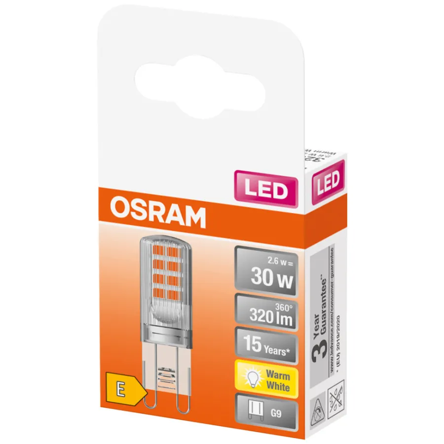 Osram Led-Pærer|LED Star Pin stiftpære G9 2,6 W