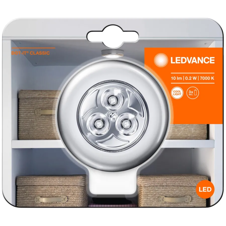Osram Spots|Ledvance Dot It Classic spot 0,2 W Sølv