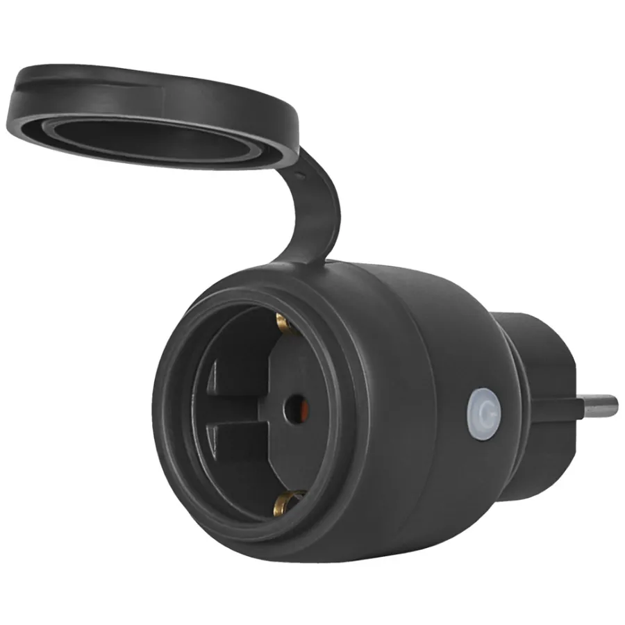 Osram Stikdåser|Smart Stik & Sensorer|SMART+ Compact Plug EU energimåler Sort