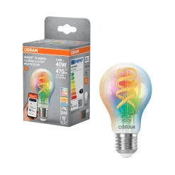 Osram Led-Pærer|Smart Pærer|SMART+ klar filamentpære RGBW E27 4,8 W