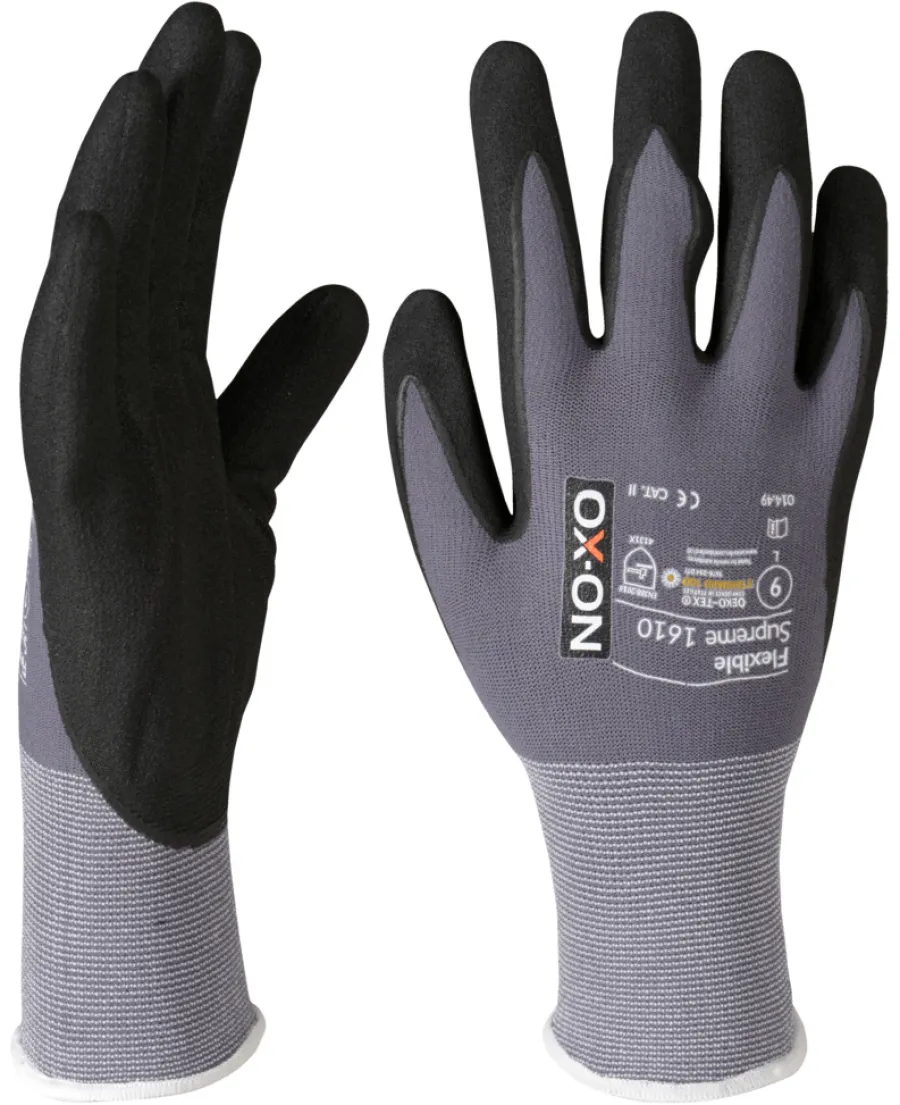 Ox-On Arbejdshandsker|Flexible Supreme 1610 handsker str. 9