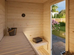 Palmako Pooludstyr|Saunaer|Eir sauna m/ovn 183 x 203 cm
