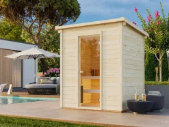 Palmako Pooludstyr|Saunaer|Eir sauna m/ovn 183 x 203 cm