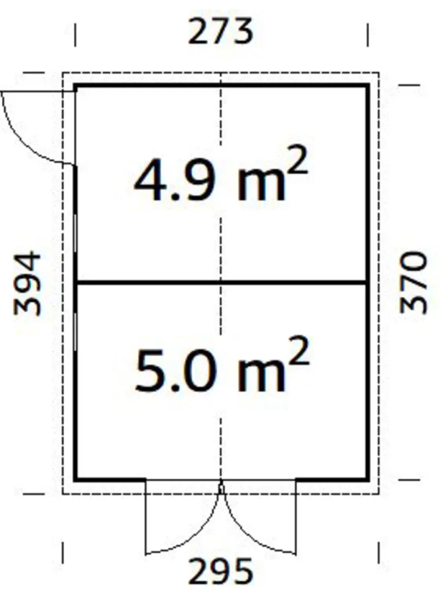 Palmako Redskabsrum|redskabsrum Aksel 3 - 273 x 370 cm
