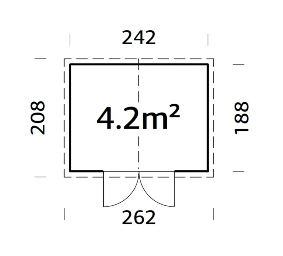 Palmako Redskabsrum|redskabsrum Elisa 208 x 262 cm