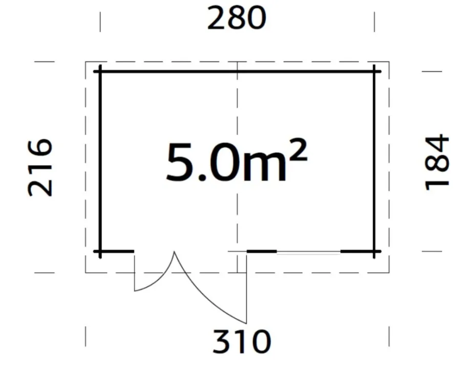 Palmako Redskabsrum|redskabsrum Peter 3 296 x 200 cm
