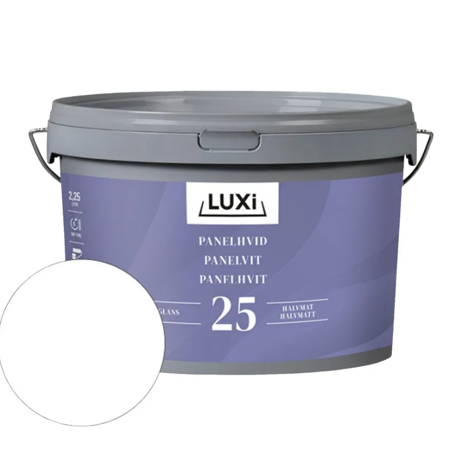 LUXI® Loftmaling|Panelhvid ekstra robust 2,25 liter - Hvidpigmenteret
