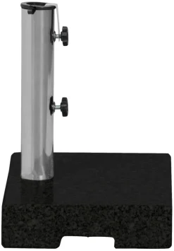 Parasoller & Markiser|Parasolfod halvrund B45 x D28 x H8/30 cm sort