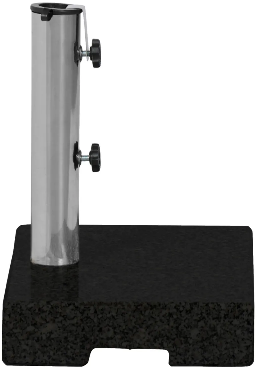Parasoller & Markiser|Parasolfod halvrund B45 x D28 x H8/30 cm sort