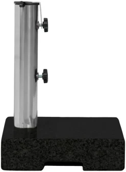 Parasoller & Markiser|Parasolfod halvrund B45 x D28 x H8/30 cm sort