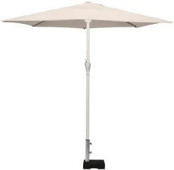 Parasoller & Markiser|Parasolfod halvrund B45 x D28 x H8/30 cm sort