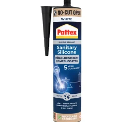 Pattex Silikone|sanitetssilikone hvid 280 ml