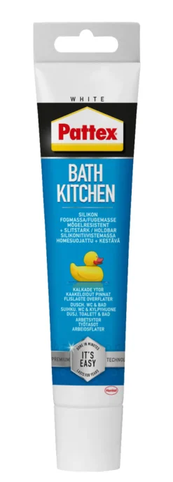 Pattex Silikone|Silikonefuge bad & køkken 50 ml Hvid