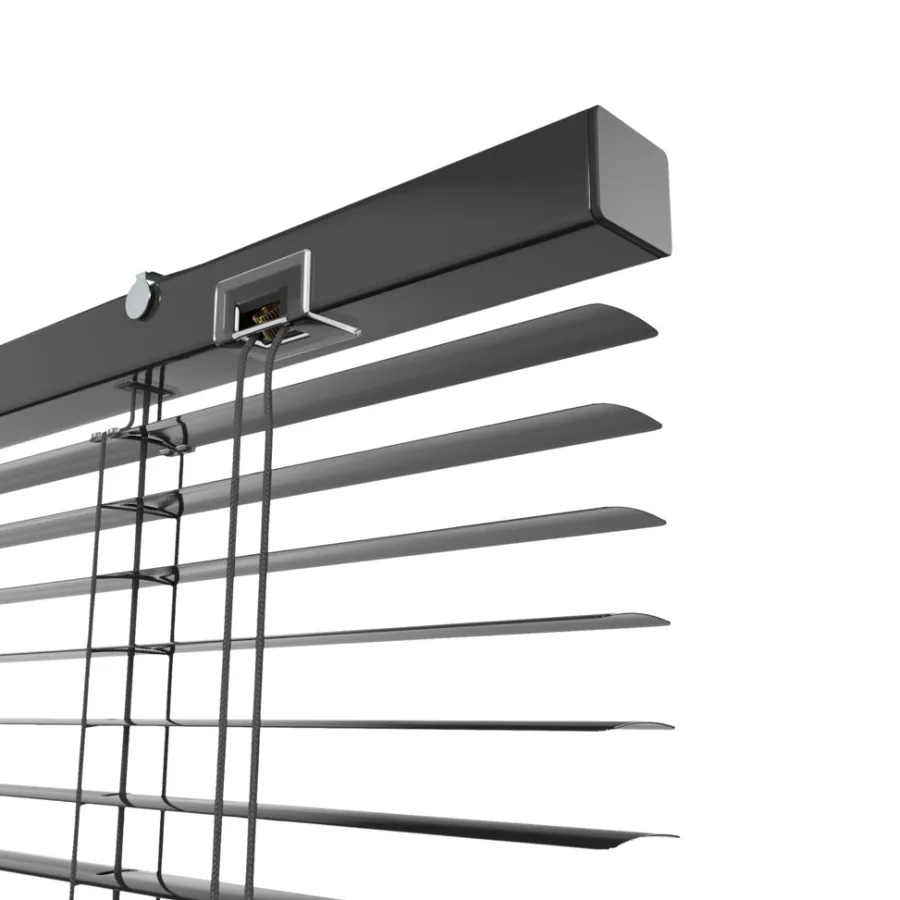 Persienner|Persienne aluminium 90 x 130 cm Sort
