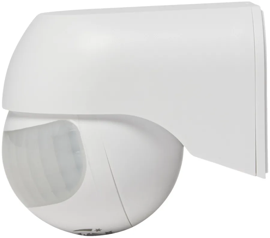 Elworks Sensorer|PIR-sensor 180° indendørs/udendørs - Hvid