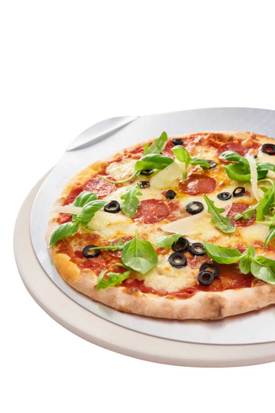 Grillexpert® Grilltilbehør|Pizzasten Ø38 cm med alubageplade -