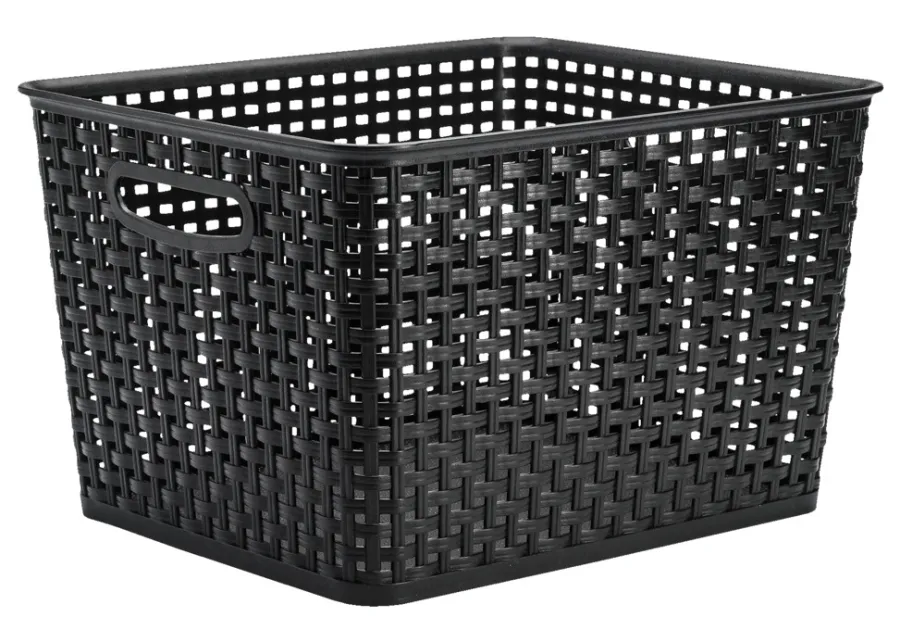 Plast1 Opbevaringskasser|fletkurv - 17 liter