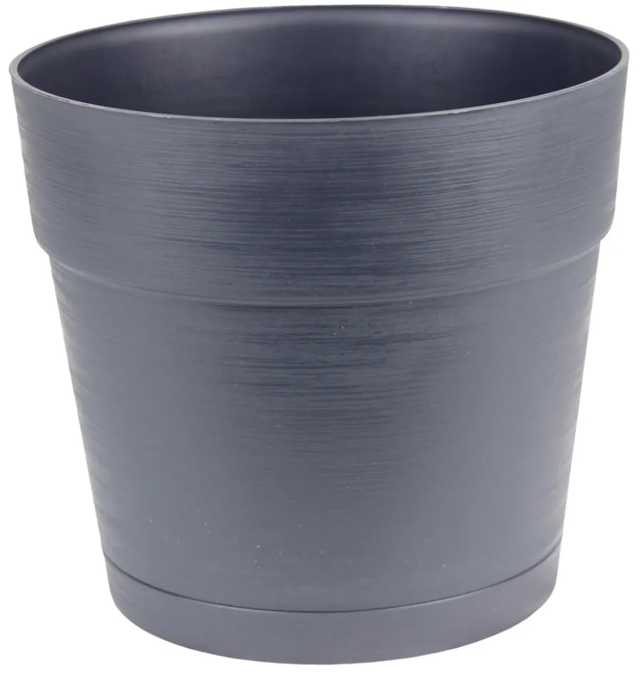 Scan-Pot Krukker|Plastkrukke m/selvvandingsdepot Ø29 cm Sort