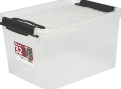 Plast1 Opbevaringskasser|plastboks m/låg klar - SystemBox 32