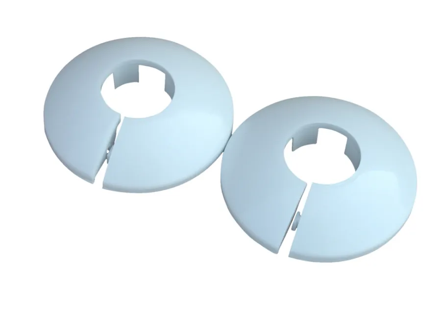 Vvs-Artikler|Plastroset 3/8" hvid - 2 stk.